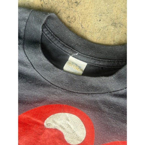 Vintage Rolling Stones 1989 North American Tour T Shirt XL Black Band Tee - Picture 4 of 6